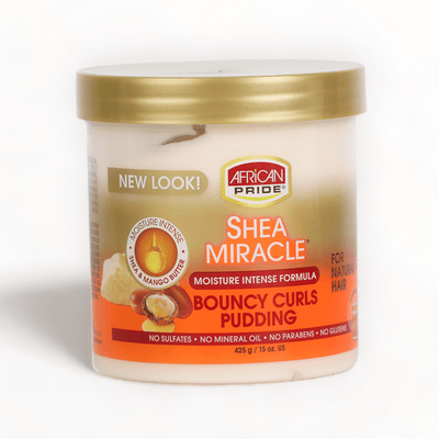 African Pride Shea Butter Miracle Bouncy Curls Pudding 15oz/425g-Just Right Beauty UK