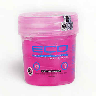 Eco Style Professional Curl & Wave Styling Pink Hair Gel 8oz/236ml-Just Right Beauty UK