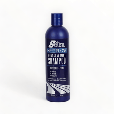 Luster's SCurl Free Flow Charcoal Mint Shampoo 12oz/355ml-Just Right Beauty UK