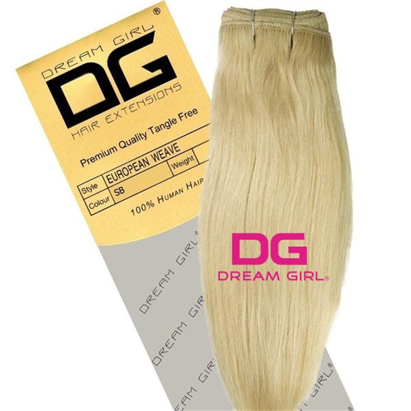 Dream Girl Gold Silky Straight 20 inch 100% Human Hair Extensions