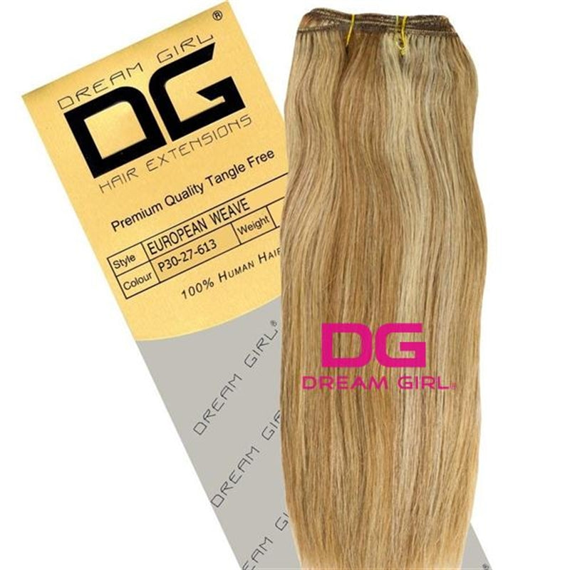 Dream Girl Gold Silky Straight 24 inch 100% Human Hair Extensions
