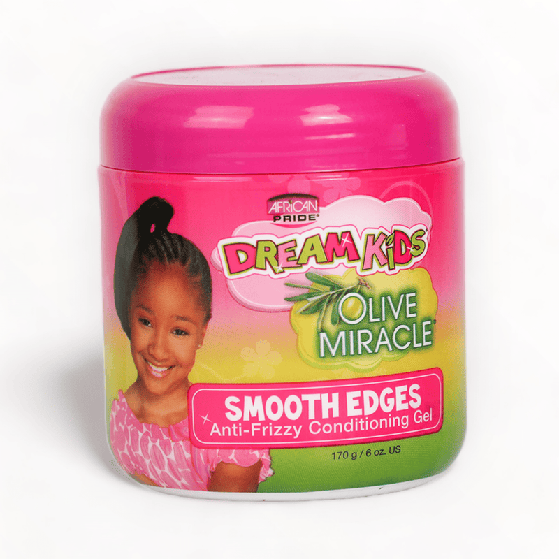 African Pride Dream Kids Olive Miracle Smooth Edges Anti Frizzy Gel 6oz/170g-Just Right Beauty UK