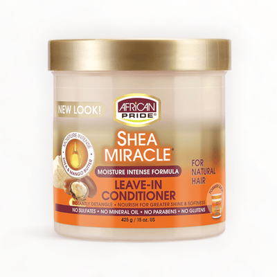 African Pride Shea Butter Miracle Moisture Intense Leave-In Conditioner 15oz /425g-Just Right Beauty UK