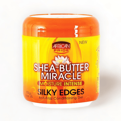 African Pride Shea Butter Miracle Silky Edge Conditioning Gel 6oz/170g-Just Right Beauty UK