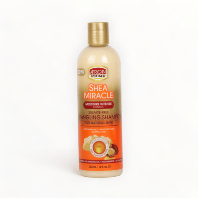 African Pride Shea Miracle Moisture Intense Sulfate-Free Detangling Shampoo 12oz/355ml-Just Right Beauty UK