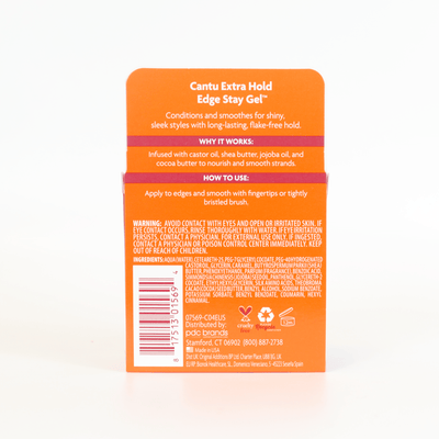 Cantu Shea Butter Edge Stay Gel X Hold 2.25oz/64g-Just Right Beauty UK