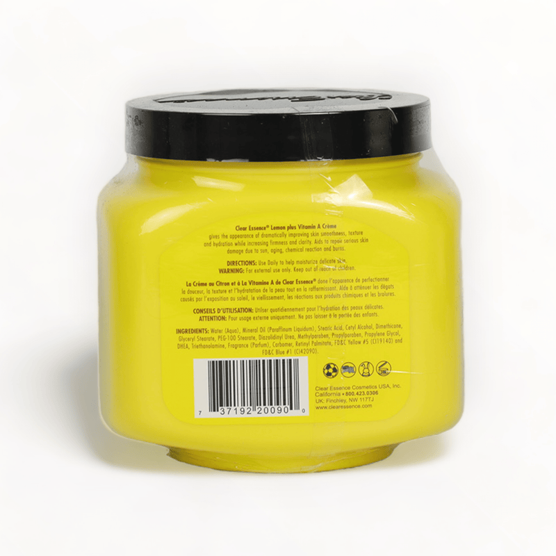 Clear Essence Lemon Plus Vitamin C - Vitamin A Creme 19oz/536.75g-Just Right Beauty UK