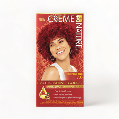 Creme Of Nature Color Exotic Shine Permanent Hair Colour Intensive Red Col. 7.6-Just Right Beauty UK