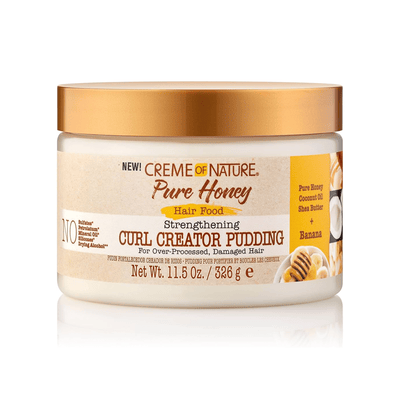 CremeOfNature Honey Hair Food Banana Curl Pudding 11.5oz/326g-Just Right Beauty UK