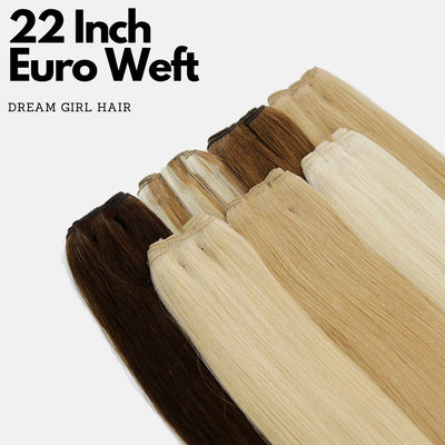 Dream Girl 22 Inch Euro Weft Human Hair Extensions-Just Right Beauty UK