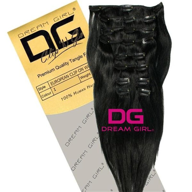 Dream Girl Gold Clip In 16 inch Human Hair Extensions-Just Right Beauty UK