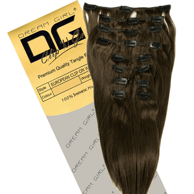 Dream Girl Gold Clip In 18 inch Human Hair Extensions-Just Right Beauty UK