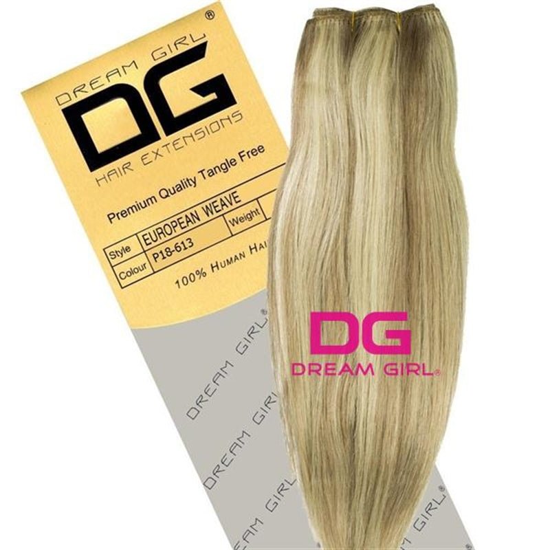 Dream Girl Gold Silky Straight 12 inch 100% Human Hair Extensions-Just Right Beauty UK