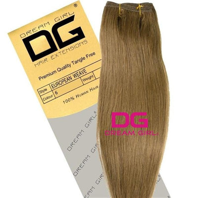 Dream Girl Gold Silky Straight 14 inch 100% Human Hair Extensions-Just Right Beauty UK