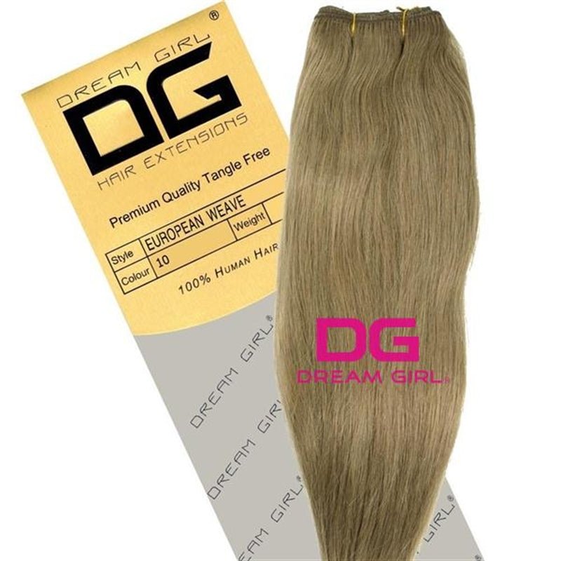 Dream Girl Gold Silky Straight 18 inch 100% Human Hair Extensions-Just Right Beauty UK