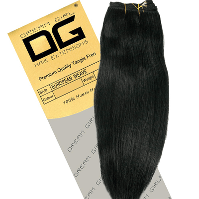 Dream Girl Gold Silky Straight 20 inch 100% Human Hair Extensions-Just Right Beauty UK