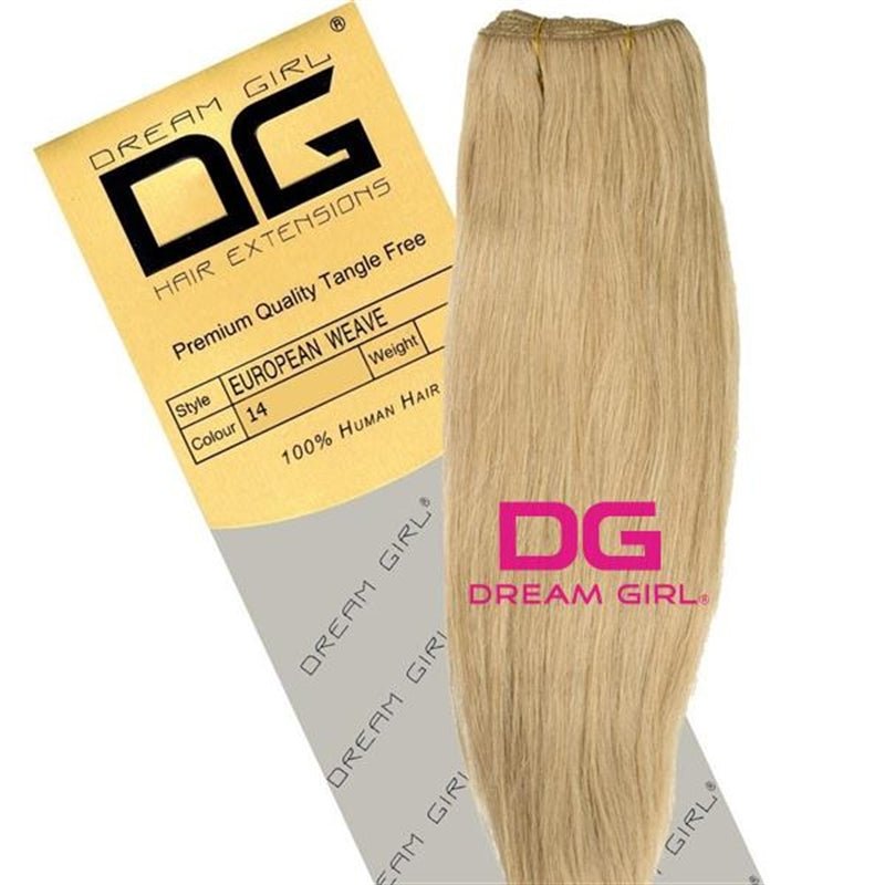 Dream Girl Gold Silky Straight 20 inch 100% Human Hair Extensions-Just Right Beauty UK