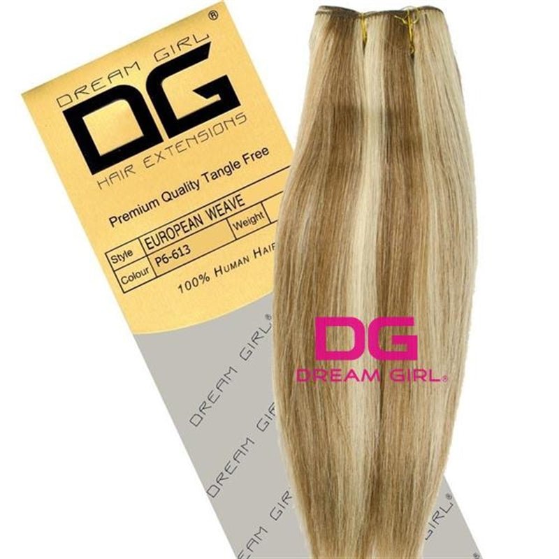 Dream Girl Gold Silky Straight 24 inch 100% Human Hair Extensions-Just Right Beauty UK