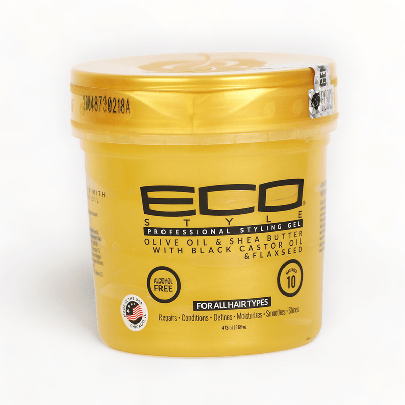 Eco Styler Gold Olive Shea Butter Black Castor And Flaxseed Gel 16oz/473ml-Just Right Beauty UK