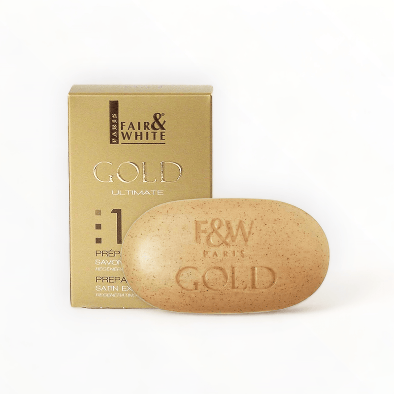 Fair & White Gold Satin Exfoliating Bar Soap 7oz/ 200g-Just Right Beauty UK