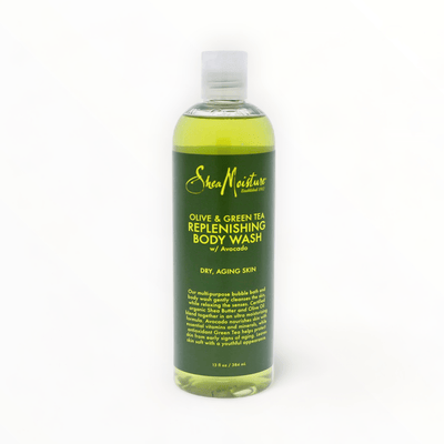 Shea Moisture Olive & Green Tea Body Wash with Avocado 13oz/384ml-Just Right Beauty UK