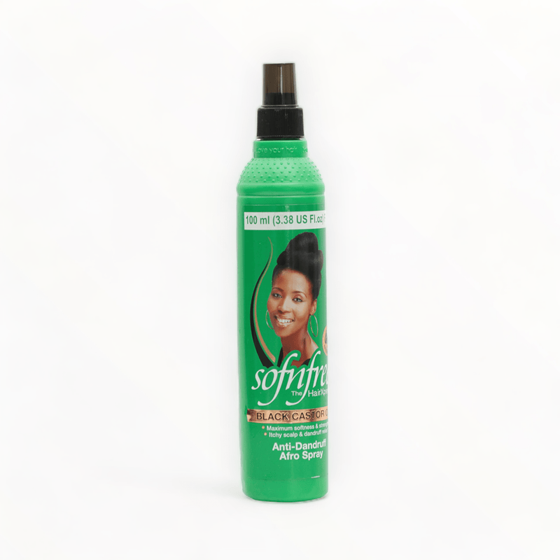 SofNFree Black Castor Oil Anti Dandruff Afro Spray 3.38oz/350ml-Just Right Beauty UK