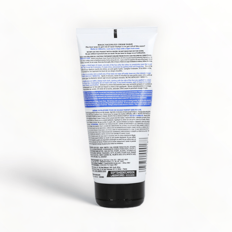 Softsheen Carson Magic Razorless Cream Shave Light Fresh Scent Blue 6oz/170g-Just Right Beauty UK