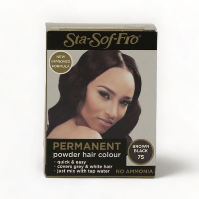 StaSofFro Hair Dye Powder Brown/Black (75) 0.28oz/8g - New-Just Right Beauty UK