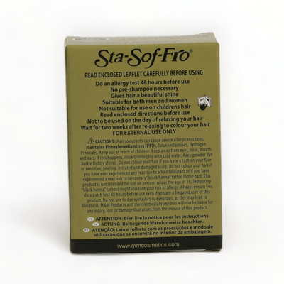 StaSofFro Permanent Powder Hair Colour 73 Jet Black 8g-Just Right Beauty UK