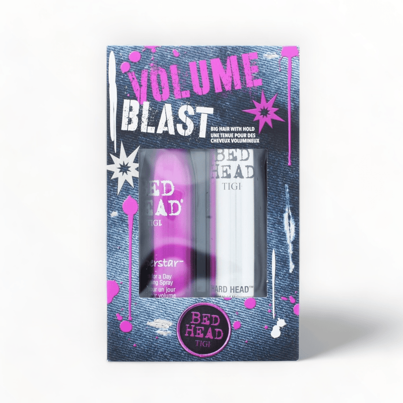 Tigi Volume Blast Gift Set Superstar Thickening Spray 311ml + Hard Head Hairspray 385ml-Just Right Beauty UK