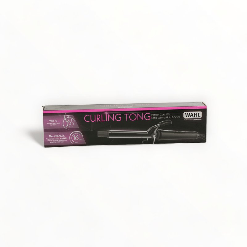 Wahl Curling Tong 16mm/Black Steel Barrel-Just Right Beauty UK