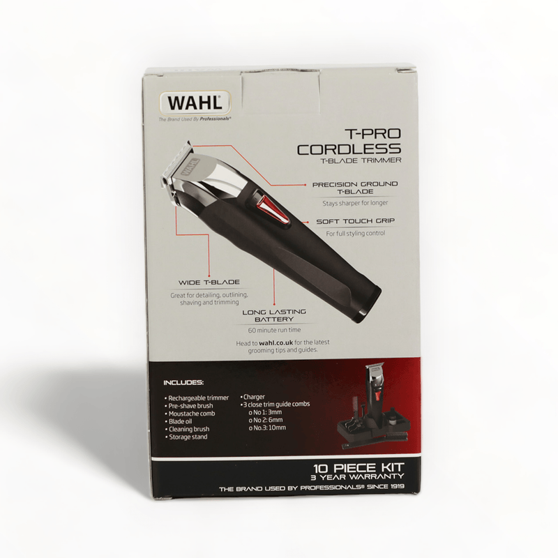 Wahl T- Pro Rechargeable Trimmer Kit/Cordless-Just Right Beauty UK